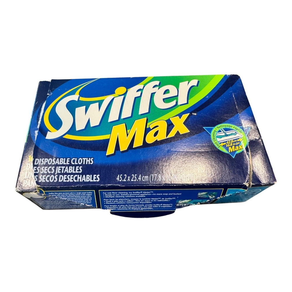 Swiffer Max Dry Disposable Cloths 26 Count Large Floor Cleaning‎ Duster Refills